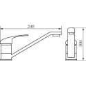 Смеситель Veragio Pont VR.PNT-2180.CR для кухонной мойки, хром