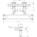 Смеситель Villeroy & Boch Dawn TVT10651015161 на борт ванны