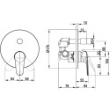Смеситель Villeroy & Boch O.novo Start TVS10535311061 для ванны с душем