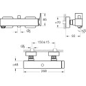 Смеситель VitrA Brava A42613EXP для ванны с душем