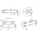 Смеситель VitrA Origin A42619 для ванны с душем, хром