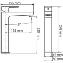Смеситель Wasserkraft Abens 2003H для раковины