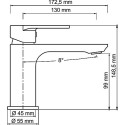 Смеситель Wasserkraft Mindel 8503 для раковины