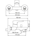 Смеситель Wasserkraft Vils 5601 для ванны с душем