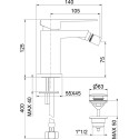 Смеситель Webert Pegaso PE840102740 для биде, белый