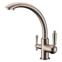 Смеситель Zorg Clean Water ZR 314 YF-33 nickel для кухонной мойки