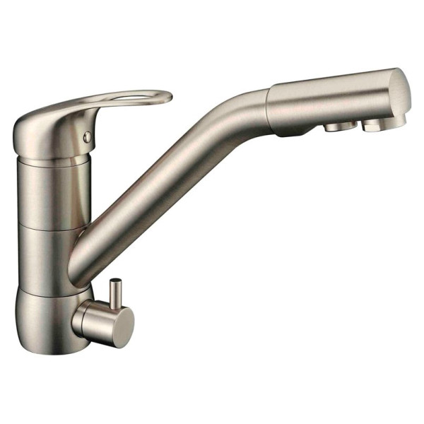 Смеситель Zorg Clean Water ZR 400 KF-12 satin для кухонной мойки