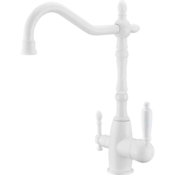 Смеситель Zorg Sanitary ZR 312 YF-33-white для кухонной мойки