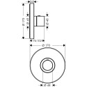 Термостат Axor ShowerSelect HighFlow 36721000 для душа, хром