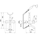 Термостат Migliore Oxford ML.OXF-6303.BI.CR для ванны с душем, хром