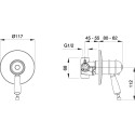 Термостат Migliore Oxford ML.OXF-6377.BI.BR С ВНУТРЕННЕЙ ЧАСТЬЮ, для душа, бронза