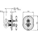 Термостат Nicolazzi Thermostatico 4909BZ78 для душа, бронза