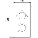 Термостат RGW Shower Panels SP-42-03 С ВНУТРЕННЕЙ ЧАСТЬЮ, для душа