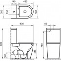 Унитаз-компакт BelBagno Etna BB2157CPR