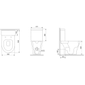Унитаз-компакт Damixa Origin Bit 778607SC с микролифтом