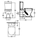 Унитаз-компакт Ideal Standard Eurovit plus V337101 с микролифтом