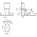 Унитаз-компакт Norm Nord 9845B099-7202 с микролифтом