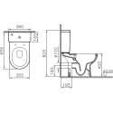 Унитаз-компакт VitrA S50 9797B003-7204 с микролифтом