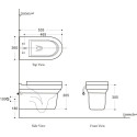 Унитаз подвесной Aquanet Nova-W Rimless Soft Close-SLIMSEAT