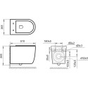 Унитаз подвесной Art&Max Elegant AM9316CHR безободковый