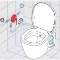 Унитаз подвесной Creavit Terra TP325 с биде, черный