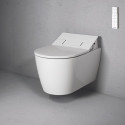 Унитаз подвесной Duravit ME by Starck 2528590000 с крышкой биде