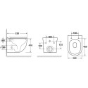 Унитаз подвесной Owl 1975 Cirkel-H OWLT190101 безободковый