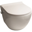 Унитаз подвесной SantiLine SL-5002SM-BD безободковый, с микролифтом