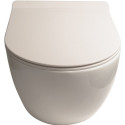 Унитаз подвесной SantiLine SL-5002SM-BD безободковый, с микролифтом