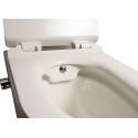 Унитаз подвесной SantiLine SL-5002SM-BD безободковый, с микролифтом