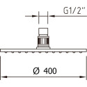 Верхний душ Clever Slim Inox Air 99689