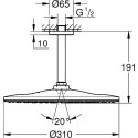 Верхний душ Grohe Rainshower Mono 310 26559000 хром