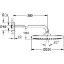 Верхний душ Grohe Tempesta 250 26668000