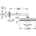 Верхний душ Grohe Tempesta 250 Cube 26682000