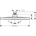 Верхний душ Hansgrohe Crometta S 240 1jet 26723000