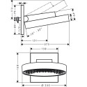 Верхний душ Hansgrohe Rainfinity 250 26227700 матовый белый