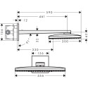 Верхний душ Hansgrohe Rainmaker Select 460 24007400