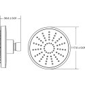 Верхний душ IDDIS Built-in Shower Accessories 008MINPi64 хром