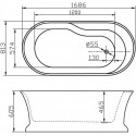 Акриловая ванна BelBagno BB300