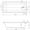 Акриловая ванна Cezares Plane Solo Mini 170х75 см