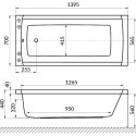 Акриловая ванна Excellent Aquaria WAEX.AQU14.SOFT 140x70