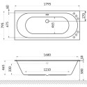 Акриловая ванна Excellent Oceana Slim WAEX.OCE18S.SMART 180х80