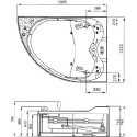 Акриловая ванна Gemy G9086 B R