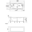 Акриловая ванна Marka One Dipsa 170x75