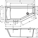 Акриловая ванна Riho Geta 170x90 R