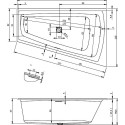 Акриловая ванна Riho Still Smart 170х110 L