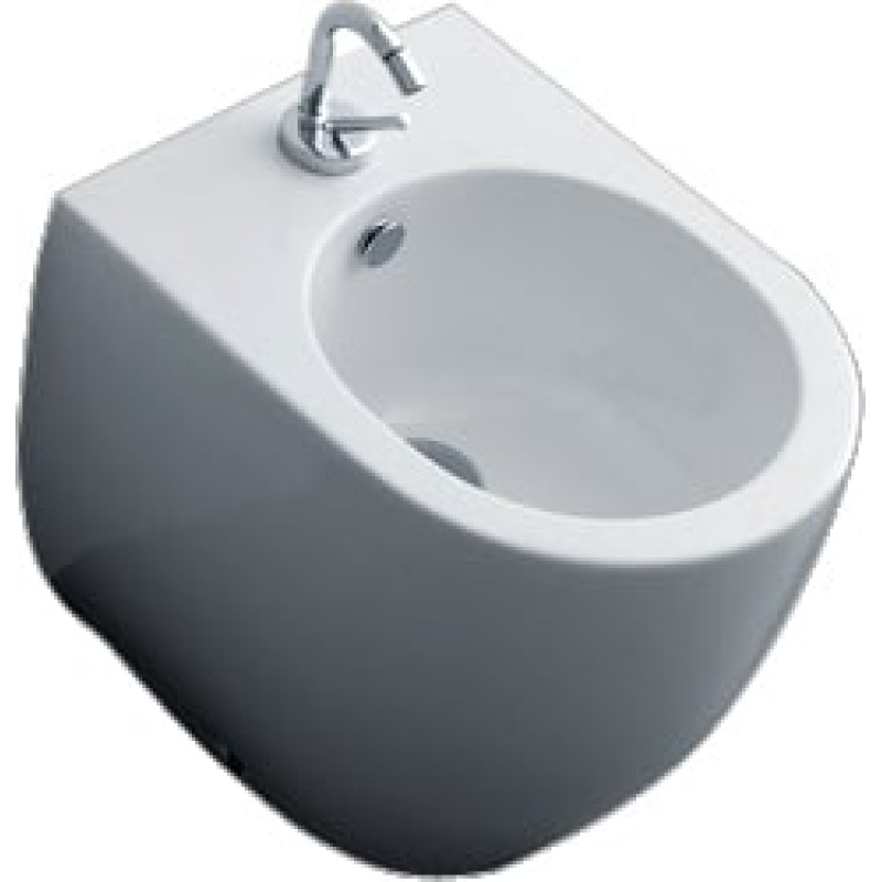 Биде напольное Kerasan Flo 312101 укороченное