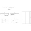 Душевая дверь в нишу BelBagno Uno-195 BF 1 140 C Cr