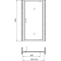 Душевая дверь в нишу Gemy Sunny Bay S28170 90 см