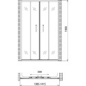 Душевая дверь в нишу Gemy Victoria S30192E 140 см